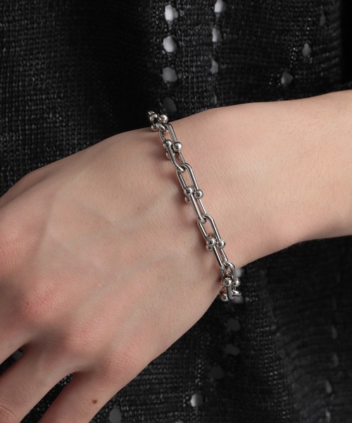 HARE(ハレ)の「【WEB限定】ステンレスリンクチェーンブレス(HARE)(ブレスレット・メンズ・シルバー・FREE)」の7枚目の写真