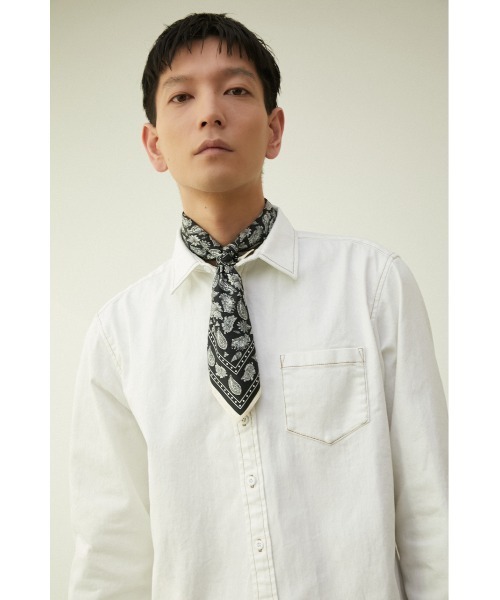 AZUL by moussy(アズールバイマウジー)の「NEO PREPPY HANDKERCHIEF/ネオプレッピーハンカチーフ(バンダナ/スカーフ・メンズ・ブルー系その他3/レッド系その他/ブラック系その他・FREE)」の9枚目の写真