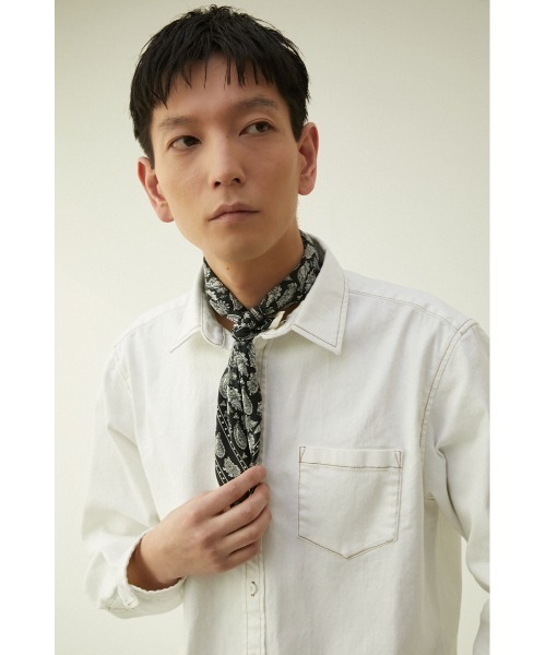 AZUL by moussy(アズールバイマウジー)の「NEO PREPPY HANDKERCHIEF/ネオプレッピーハンカチーフ(バンダナ/スカーフ・メンズ・ブルー系その他3/レッド系その他/ブラック系その他・FREE)」の10枚目の写真
