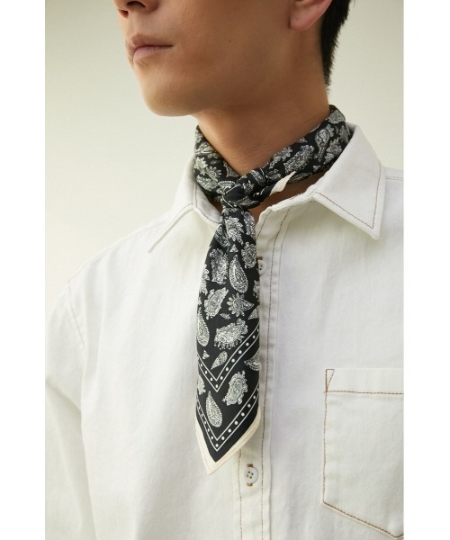 AZUL by moussy(アズールバイマウジー)の「NEO PREPPY HANDKERCHIEF/ネオプレッピーハンカチーフ(バンダナ/スカーフ・メンズ・ブルー系その他3/レッド系その他/ブラック系その他・FREE)」の11枚目の写真