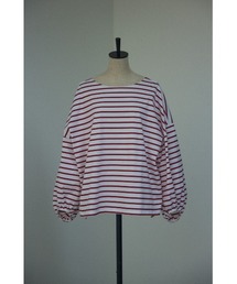 BLACK BY MOUSSY | back open border tops（バックオープンボーダートップス）(Tシャツ/カットソー)