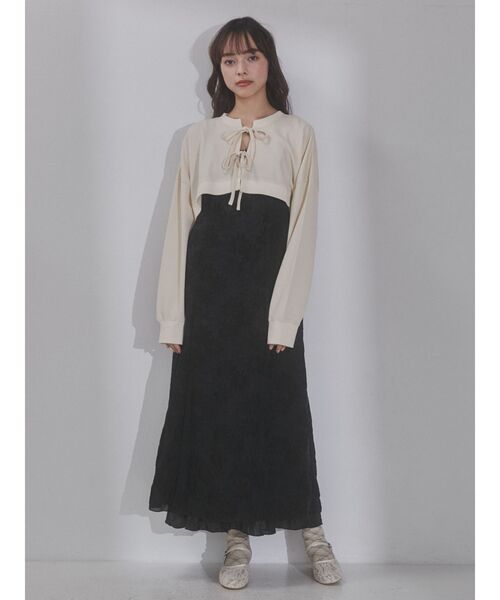 merry jenny（メリージェニー）の「ショートワッフルリボンカーディガン（カーディガン/ボレロ・レディース・オフホワイト/アイボリー・FREE）」の18枚目の写真