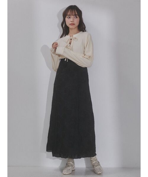 merry jenny（メリージェニー）の「ショートワッフルリボンカーディガン（カーディガン/ボレロ・レディース・オフホワイト/アイボリー・FREE）」の20枚目の写真