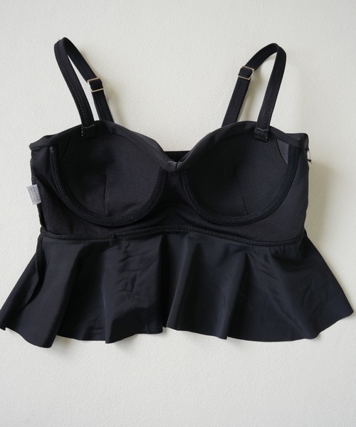 IAMUSE（アイアミューズ）の「フレアトップスハイウエストビキニ / 水着セット S0916【IAMUSE】（水着・レディース・ブラック/モカ・S/M/L）」の7枚目の写真