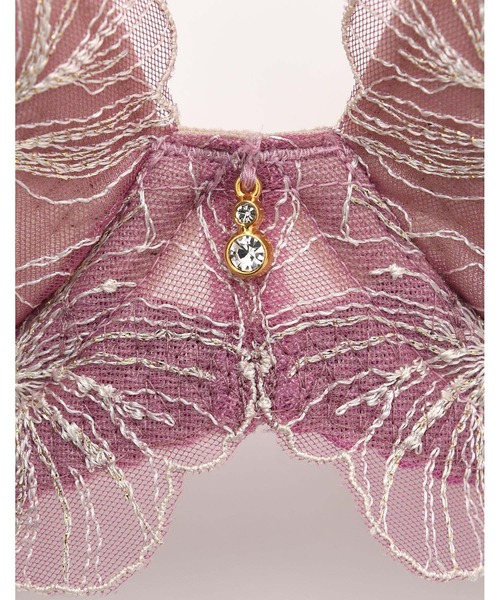 AMPHI（アンフィ）の「｢デイアップブラ-重力からバストを守る-｣花柄エンブロイダリーレース　ブラジャー　D-Ecup（ブラジャー・レディース・ミント/チャコールグレー/ブラック/ベージュ/ピンク/アイボリー/クリアグリーン/サックスブルー・D70/E70/D65/E65/E75/D75）」の18枚目の写真