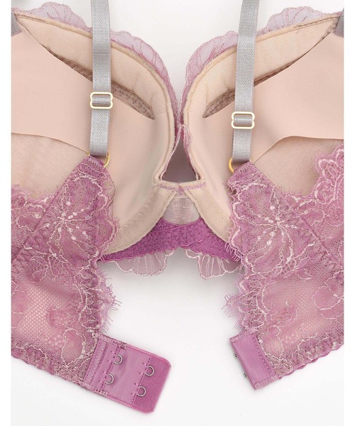 AMPHI（アンフィ）の「｢デイアップブラ-重力からバストを守る-｣花柄エンブロイダリーレース　ブラジャー　D-Ecup（ブラジャー・レディース・ミント/チャコールグレー/ブラック/ベージュ/ピンク/アイボリー/クリアグリーン/サックスブルー・D70/E70/D65/E65/E75/D75）」の21枚目の写真