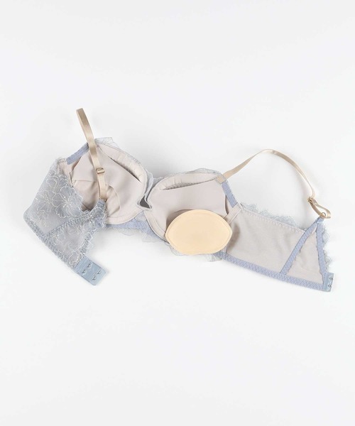 AMPHI（アンフィ）の「｢デイアップブラ-重力からバストを守る-｣花柄エンブロイダリーレース　ブラジャー　D-Ecup（ブラジャー・レディース・ミント/チャコールグレー/ブラック/ベージュ/ピンク/アイボリー/クリアグリーン/サックスブルー・D70/E70/D65/E65/E75/D75）」の15枚目の写真