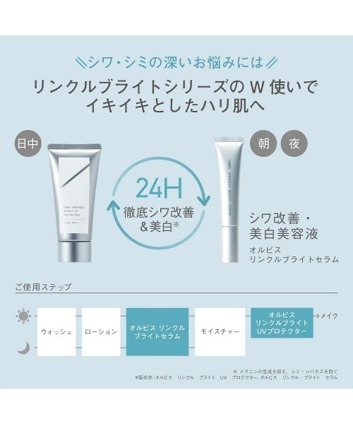 ORBIS（オルビス）の「リンクルブライトUVプロテクター・リンクルブライトセラムミニ お試しキット（日焼け止め/UVケア・メンズ・その他・FREE）」の8枚目の写真