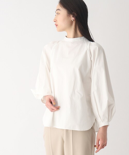 OPAQUE.CLIP（オペークドットクリップ）の「◆ボリュームスリーブブラウス【洗濯機洗い可】（シャツ/ブラウス・レディース・ブラック系2/ホワイト系/ブルー系2/ベージュ・36/40/42/38）」の7枚目の写真
