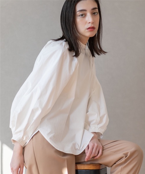 OPAQUE.CLIP（オペークドットクリップ）の「◆ボリュームスリーブブラウス【洗濯機洗い可】（シャツ/ブラウス・レディース・ブラック系2/ホワイト系/ブルー系2/ベージュ・36/40/42/38）」の22枚目の写真