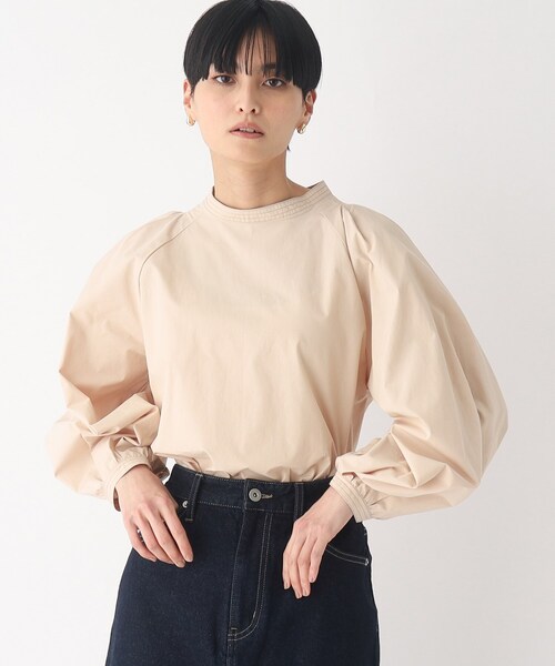 OPAQUE.CLIP（オペークドットクリップ）の「◆ボリュームスリーブブラウス【洗濯機洗い可】（シャツ/ブラウス・レディース・ブラック系2/ホワイト系/ブルー系2/ベージュ・36/40/42/38）」の6枚目の写真