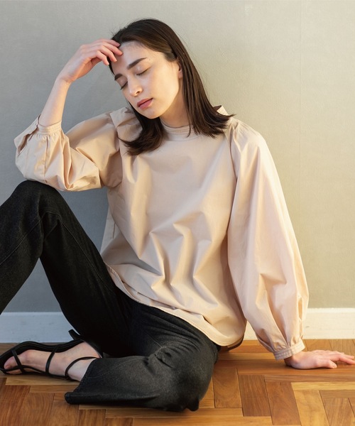 OPAQUE.CLIP（オペークドットクリップ）の「◆ボリュームスリーブブラウス【洗濯機洗い可】（シャツ/ブラウス・レディース・ブラック系2/ホワイト系/ブルー系2/ベージュ・36/40/42/38）」の12枚目の写真