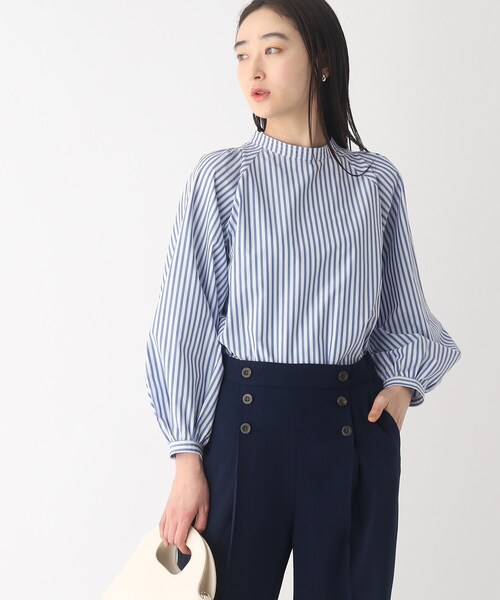 OPAQUE.CLIP（オペークドットクリップ）の「◆ボリュームスリーブブラウス【洗濯機洗い可】（シャツ/ブラウス・レディース・ブラック系2/ホワイト系/ブルー系2/ベージュ・36/40/42/38）」の8枚目の写真