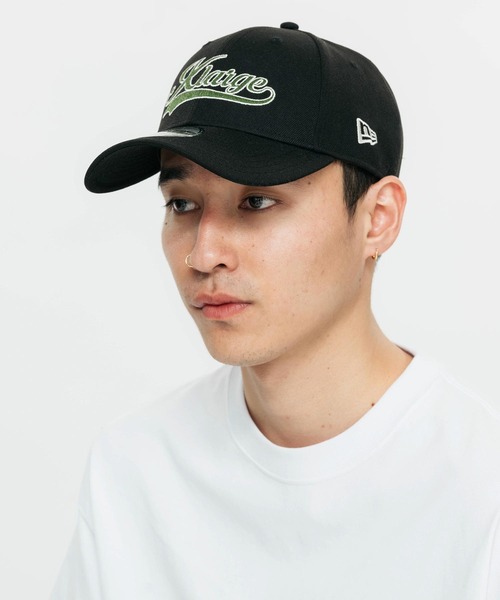 XLARGE（エクストララージ）の「XLARGE×NEW ERA VARSITY LOGO SNAPBACK CAP（キャップ・メンズ・ブラック/ネイビー・ONE SIZE）」の8枚目の写真