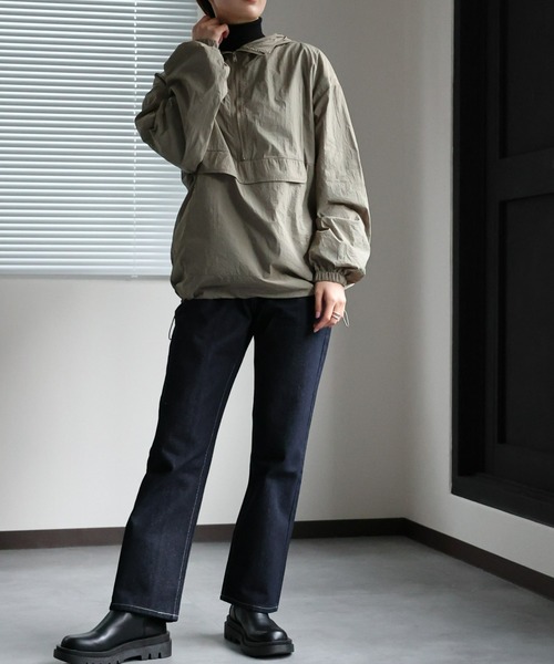 セール】ワッシャータフタアノラックパーカー（ナイロンジャケット