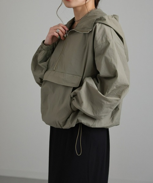 SHENERY ワッシャーアノラックパーカー　美品 定価1.7万 SHENERY ワッシャーアノラックパーカー ラッシュ