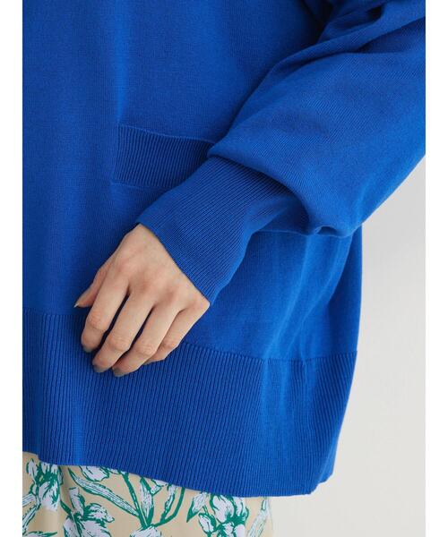 Green　Parks（グリーンパークス）の「洗える　ショート丈カーディガン（カーディガン/ボレロ・レディース・ブルー/ネイビー/オレンジ/アイボリー・FREE）」の8枚目の写真