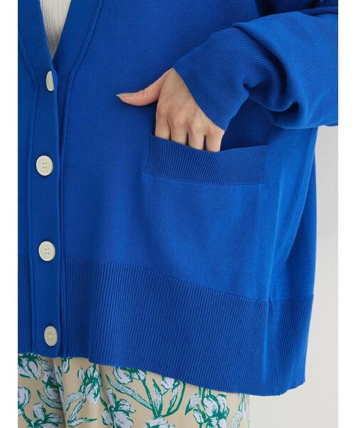 Green　Parks（グリーンパークス）の「洗える　ショート丈カーディガン（カーディガン/ボレロ・レディース・ブルー/ネイビー/オレンジ/アイボリー・FREE）」の22枚目の写真
