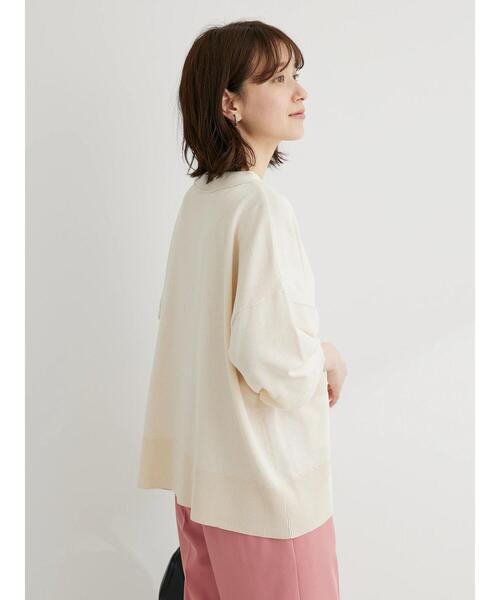 Green　Parks（グリーンパークス）の「洗える　ショート丈カーディガン（カーディガン/ボレロ・レディース・ブルー/ネイビー/オレンジ/アイボリー・FREE）」の15枚目の写真