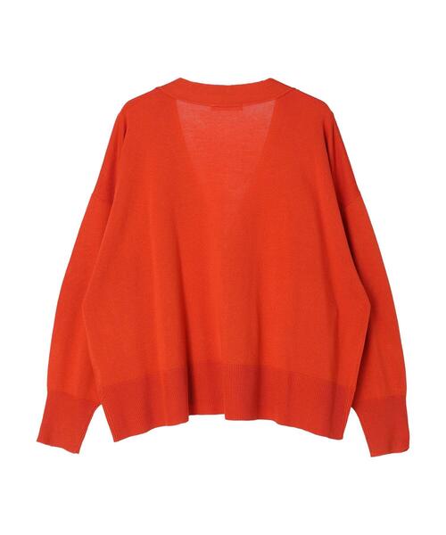 Green　Parks（グリーンパークス）の「洗える　ショート丈カーディガン（カーディガン/ボレロ・レディース・ブルー/ネイビー/オレンジ/アイボリー・FREE）」の10枚目の写真