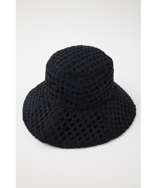 MOUSSY（マウジー）の「LACY BUCKET ハット（ハット・レディース・オフホワイト/ブラック・FREE）」の5枚目の写真