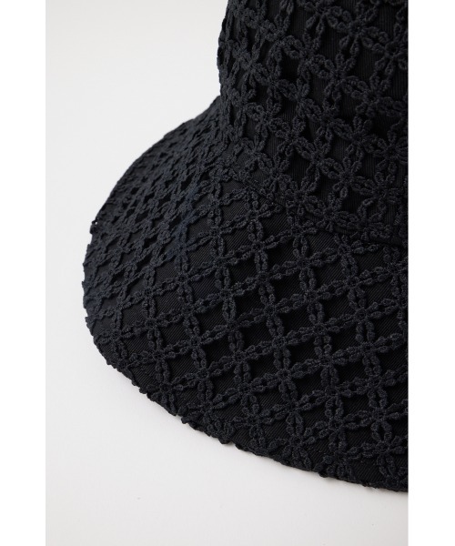 MOUSSY（マウジー）の「LACY BUCKET ハット（ハット・レディース・オフホワイト/ブラック・FREE）」の7枚目の写真