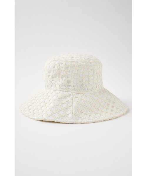 MOUSSY（マウジー）の「LACY BUCKET ハット（ハット・レディース・オフホワイト/ブラック・FREE）」の12枚目の写真