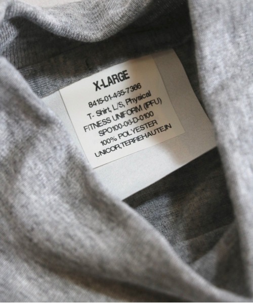 MILITARY（ミリタリー）の「U.S MILITARY/ユーエスミリタリー P.F.U ARMY LS TEEアーミーロングスリーブTEE（Tシャツ/カットソー・メンズ・グレー・XX-LARGE/LARGE/X-LARGE/MEDIUM）」の5枚目の写真