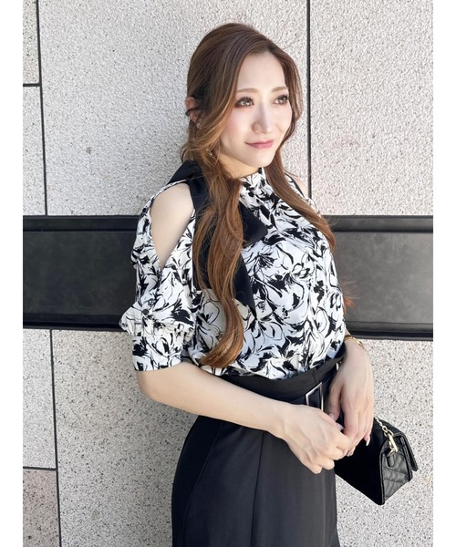 LIPSERVICE（リップサービス）の「サイドリボンハーフブラウス（シャツ/ブラウス・レディース・その他2/モカ/その他1/アイボリー・FREE）」の22枚目の写真