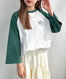 ワンポイント刺繍ラグランTシャツ【ZOZOTOWN限定アイテム】