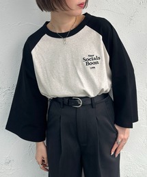 ワンポイント刺繍ラグランTシャツ【ZOZOTOWN限定アイテム】