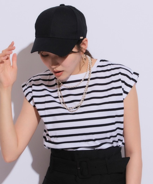 Mystrada(マイストラーダ)の「クルーネックカットソー(Tシャツ/カットソー・レディース・ブラック系その他・38)」の2枚目の写真