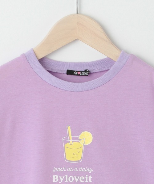 by LOVEiT(バイラビット)の「ぽわんスリーブアソートTシャツ(Tシャツ/カットソー・キッズ・サックスブルー/オフホワイト/ラベンダー/ブラック・130cm/140cm/120cm/150cm/160cm)」の7枚目の写真