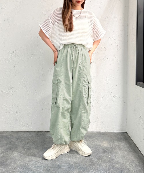 apres jour mignon(アプレジュールミニョン)の「カットショートメッシュトップス【ZOZOTOWN限定アイテム】(Tシャツ/カットソー・レディース・オフホワイト/ブラック/ブルー/ミント/パープル・X-LARGE/フリー)」の19枚目の写真