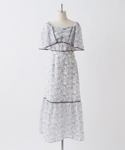 one after another NICE CLAUP（ワンアフターアナザーナイスクラップ）の「トワルドジュイ/オリジナルプリントワンピース（ワンピース・レディース・グレー系その他/ピンク系その他/ライトグレー系・FREE）」の9枚目の写真