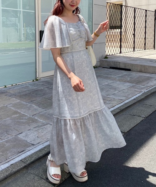 one after another NICE CLAUP（ワンアフターアナザーナイスクラップ）の「トワルドジュイ/オリジナルプリントワンピース（ワンピース・レディース・グレー系その他/ピンク系その他/ライトグレー系・FREE）」の6枚目の写真