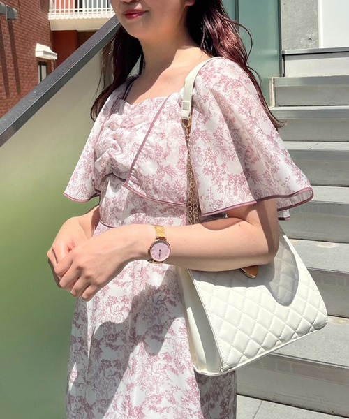 one after another NICE CLAUP（ワンアフターアナザーナイスクラップ）の「トワルドジュイ/オリジナルプリントワンピース（ワンピース・レディース・グレー系その他/ピンク系その他/ライトグレー系・FREE）」の10枚目の写真