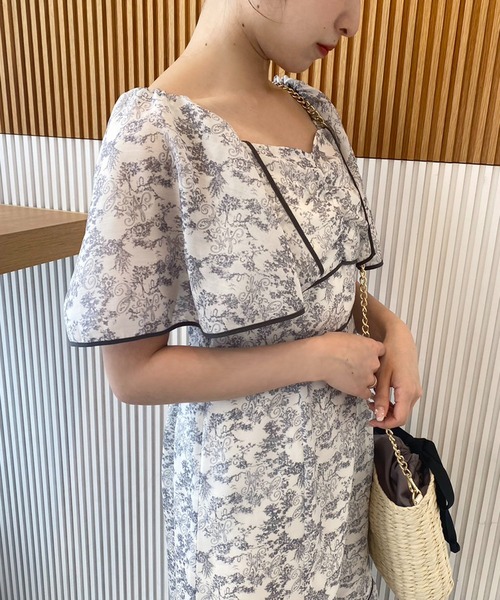 one after another NICE CLAUP（ワンアフターアナザーナイスクラップ）の「トワルドジュイ/オリジナルプリントワンピース（ワンピース・レディース・グレー系その他/ピンク系その他/ライトグレー系・FREE）」の11枚目の写真