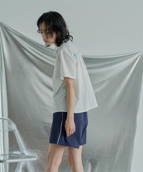 miette（ミエット）の「サイドラインジャージショートパンツ（その他パンツ・レディース・グレー/ダークグリーン/ネイビー・FREE）」の11枚目の写真