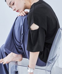 カットアウト ビッグ5分袖Tシャツ