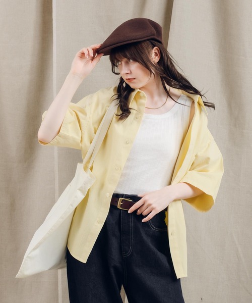 MUHET(ミュエータ)の「ランダムリブタンクトップ(タンクトップ・レディース・チャコールグレー/オフホワイト/サックスブルー・FREE)」の1枚目の写真