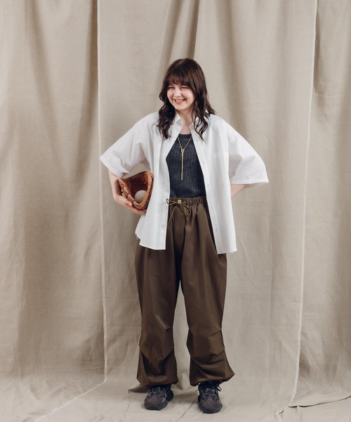 MUHET(ミュエータ)の「ランダムリブタンクトップ(タンクトップ・レディース・チャコールグレー/オフホワイト/サックスブルー・FREE)」の11枚目の写真