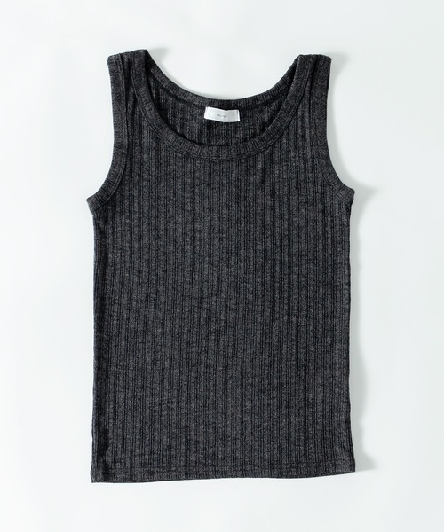 MUHET(ミュエータ)の「ランダムリブタンクトップ(タンクトップ・レディース・チャコールグレー/オフホワイト/サックスブルー・FREE)」の17枚目の写真