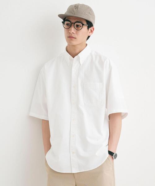 green label relaxing（グリーンレーベルリラクシング）の「FINE BASIC オックスフォード ボタンダウン シャツ -ストレッチ-（シャツ/ブラウス・メンズ・ホワイト/グレー/ロイヤルブルー・XL/S/M/L）」の2枚目の写真