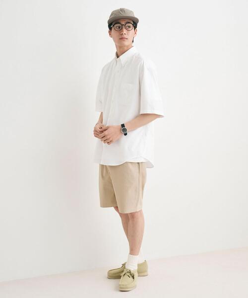 green label relaxing（グリーンレーベルリラクシング）の「FINE BASIC オックスフォード ボタンダウン シャツ -ストレッチ-（シャツ/ブラウス・メンズ・ホワイト/グレー/ロイヤルブルー・XL/S/M/L）」の4枚目の写真