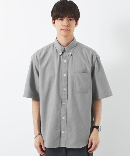 green label relaxing（グリーンレーベルリラクシング）の「FINE BASIC オックスフォード ボタンダウン シャツ -ストレッチ-（シャツ/ブラウス・メンズ・ホワイト/グレー/ロイヤルブルー・XL/S/M/L）」の8枚目の写真