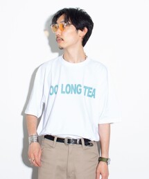 GLOSTER | 【GLOSTER/グロスター】Chinese Tea プリントTシャツ ロゴTシャツ クルーネック(Tシャツ/カットソー)
