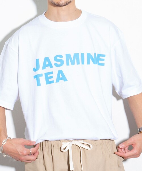 GLOSTER（グロスター）の「【GLOSTER/グロスター】Chinese Tea プリントTシャツ ロゴTシャツ クルーネック（Tシャツ/カットソー・メンズ・ホワイト系その他3/ホワイト系その他/ブラック系その他2/ブラック系その他/ホワイト系その他2/ブラック系その他3・M/L）」の3枚目の写真