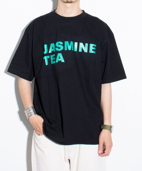 GLOSTER（グロスター）の「【GLOSTER/グロスター】Chinese Tea プリントTシャツ ロゴTシャツ クルーネック（Tシャツ/カットソー・メンズ・ホワイト系その他3/ホワイト系その他/ブラック系その他2/ブラック系その他/ホワイト系その他2/ブラック系その他3・M/L）」の5枚目の写真