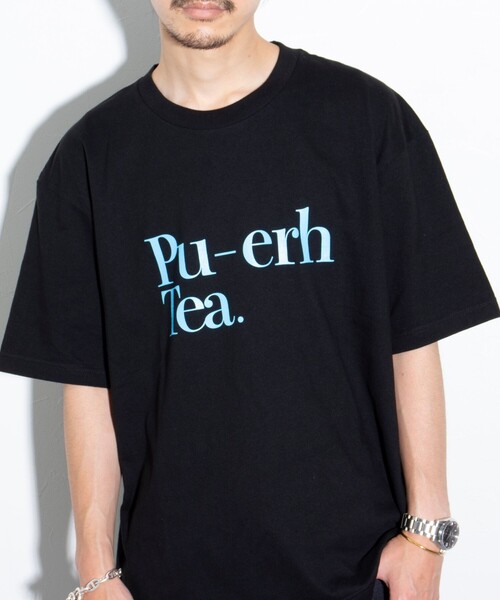 GLOSTER（グロスター）の「【GLOSTER/グロスター】Chinese Tea プリントTシャツ ロゴTシャツ クルーネック（Tシャツ/カットソー・メンズ・ホワイト系その他3/ホワイト系その他/ブラック系その他2/ブラック系その他/ホワイト系その他2/ブラック系その他3・M/L）」の6枚目の写真